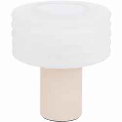 Apportez une touche contemporaine et minimaliste à votre intérieur avec cette lampe de table au design élégant. Son pied cyli ...