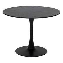 Table à manger ronde en bois pour 4 personnes ELIAS - Noir