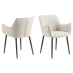 Lot de 2 chaises de salle à manger avec accoudoirs SORRENTO