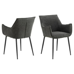Lot de 2 chaises de salle à manger avec accoudoirs SORRENTO