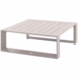 Idéale pour aménager un salon d'extérieur et profiter de moments de partage en été, la table basse de jardin carrée ALLURE es ...