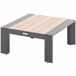 Indispensable dans l'aménagement d'un salon d'extérieur, la table basse de jardin carrée ÉVASION est un meuble facile à vivre ...