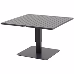 Parfaite pour les petits espaces extérieurs, la table de jardin relevable carrée SALIMIA est un meuble de jardin moderne et a ...