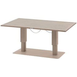 Hesperide - Table de jardin relevable rectangulaire en aluminium salimia