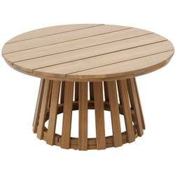 Hesperide - Table de jardin d'appoint ronde grand modèle en bois osuna