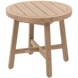 Hesperide - Table de jardin d'appoint ronde en bois papouasie