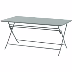 Idéale pour les petits espaces, la table de jardin pliante rectangulaire GREENSBORO allie charme et modernité. Pliante et fac ...