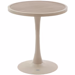 Vous avez envie de donner un look vintage à votre terrasse ? La table de jardin ronde OVIALON est exactement ce qu'il vous fa ...