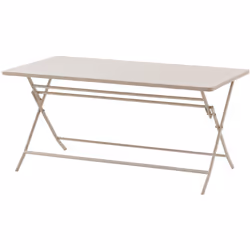 Idéale pour les petits espaces, la table de jardin pliante rectangulaire GREENSBORO allie charme et modernité. Pliante et fac ...