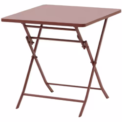 Particulièrement adaptée aux petits espaces, la table de jardin pliante carrée GREENSBORO est un incontournable de la saison  ...