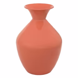 Atmosphera - Vase en acier KONI - H. 37 cm - Terracotta