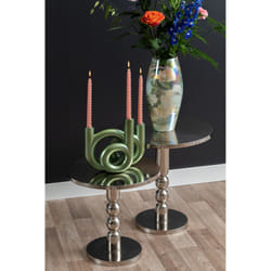 Table D'Appoint En Aluminium Chromé Orion