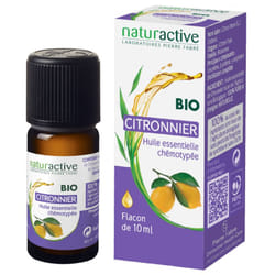 Naturactive Huile Essentielle Citronnier (Citrus x limon L.) Bio 10 ml