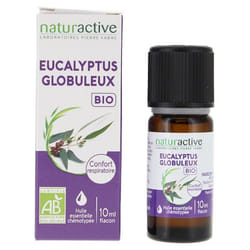 Naturactive Huile Essentielle Eucalyptus Globuleux (Eucalyptus globulus labill) Bio 10 ml