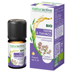 Naturactive Huile Essentielle Thym à Thymol (Thymus vulgaris L. ct thymol) Bio 5 ml