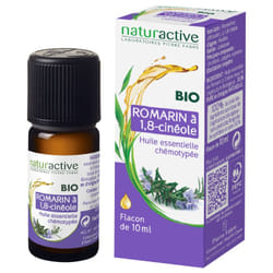 Naturactive Huile Essentielle Romarin à 1,8-Cinéole (Rosmarinus Officinalis L. ct 1,8-Cineole) Bio 10 ml