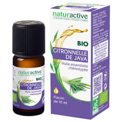 Naturactive Huile Essentielle Citronnelle de Java (Cymbopogon winterianus) Bio 10 ml