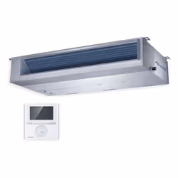 La DDMX 9 kW est une unité intérieure gainable moyenne pression conçue pour les installations résidentielles ou tertiaires né ...