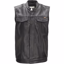 Gilet en cuir sans manches Daytona Hot Road - DAYTONA - Noir - 100% cuir de chèvre