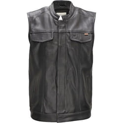 Gilet en cuir sans manches Daytona Hot Road - DAYTONA - Noir - 100% cuir de chèvre