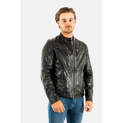 Blouson en cuir DAYTONA 101843 - Noir - Homme
