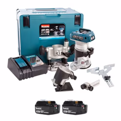 Affleureuse 18V Makita l'un des best seller de la marque en électroportatif - DRT50RTJX2 L'affleureuse Makita DRT50RTJX3 est  ...