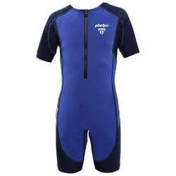 Shorty Junior Aquasphere Stingray HP2 - Bleu Royal/Navy - Protection UV - Respirant - Manches Courtes