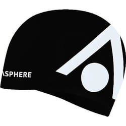 Bonnet de Natation - AQUA SPHERE - Tri Cap - Noir/Blanc - Silicone Durable - Protection UV 100%