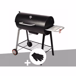 Barbecue à charbon avec couvercle Somagic Michigan sur chariot. Profitez des beaux jours pour des repas à l'extérieur avec le ...
