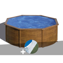 GRE Kit piscine acier Gré Pacific ronde 3,70