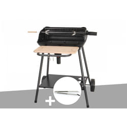 Barbecue charbon Bergamo + Pince en inox Somagic