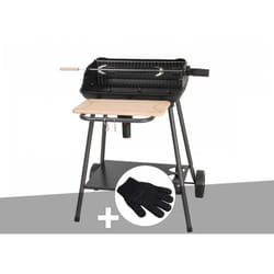 Somagic - Barbecue charbon Bergamo + Gant de protection