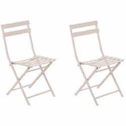 Lot de 2 Chaises de jardin métal pliante Greensboro Hesperide. Intemporelles, les chaises Greensboro de la marque Hespéride t ...