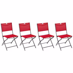 Chaises de jardin pliante métal Modula Hesperide. Assise en texaline et structure en métal. Chaises pliantes. Différentes cou ...