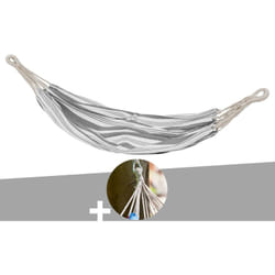 Toile de hamac à rayures Gris Elozio - Hespéride