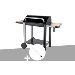 Somagic - Barbecue charbon Vulcano 3000 + Kit tournebroche