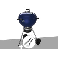 Barbecue à charbon Weber Master-Touch GBS C-5750 57 cm Deep Ocean Blue avec kit 2 ustensiles
