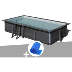 Kit piscine composite Gré Avant-Garde rectangulaire 6,06 x 3,26 x 1,24 m + Bâche à bulles