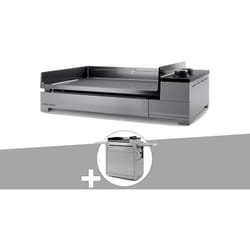 Plancha gaz Premium 60 inox avec chariot Forge Adour