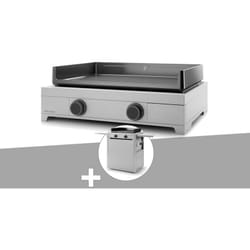 Plancha gaz Modern 60 inox avec chariot - Forge Adour