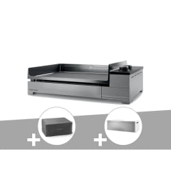 Plancha gaz Premium 60 inox avec housse et couvercle pour plancha - Forge Adour