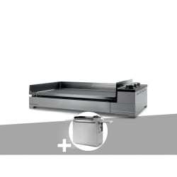 Plancha gaz Premium 75 inox avec chariot - Forge Adour