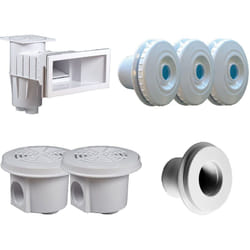Kit pièces à sceller Blanc pour piscine 8 x 4 m Hayward