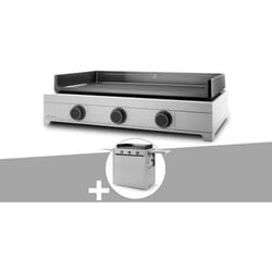 Plancha gaz Modern 75 inox avec chariot - Forge Adour