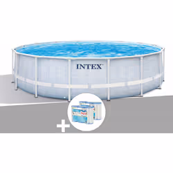Un été plein de souvenirs vous attend avec la nouvelle piscine tubulaire Chevron ronde d'Intex, Une piscine d'un diamètre de  ...