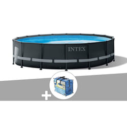 Kit piscine tubulaire Intex Ultra xtr Frame ronde 4,88 x 1,22 m + Bâche à bulles