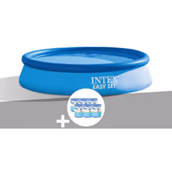 Kit piscine autoportée Intex Easy Set 3,05 x 0,61 m (avec filtration) + 6 cartouches de filtration