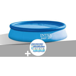 Kit piscine autoportée Intex Easy Set 3,05 x 0,61 m (avec filtration) + 6 cartouches de filtration