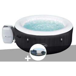 Bestway - Kit spa gonflable Lay-Z-Spa Miami rond Airjet 4 places + Ensemble mobilier 4 modules