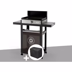 Plancha Française électrique 150 Duo - Le Marquier Convient pour 4 à 8 couverts Plaque de cuisson en fonte émaillée inclinabl ...